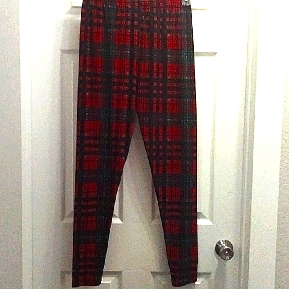 Red and Black Leggings